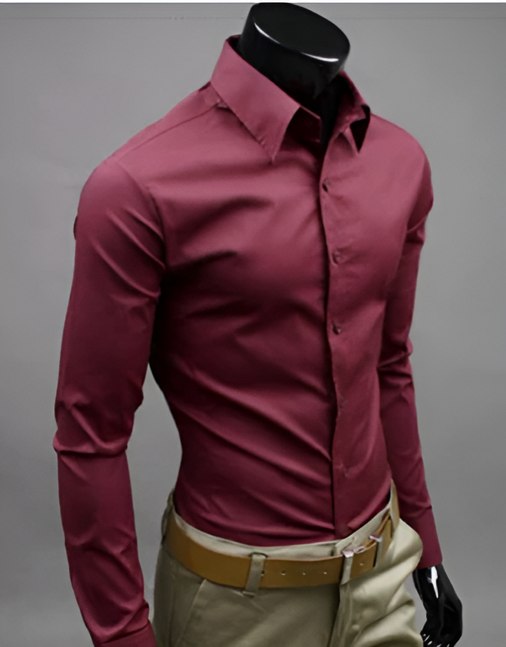 Chemise Ajustée Lucas | Élégance Moderne en 100% Coton pour Hommes 7