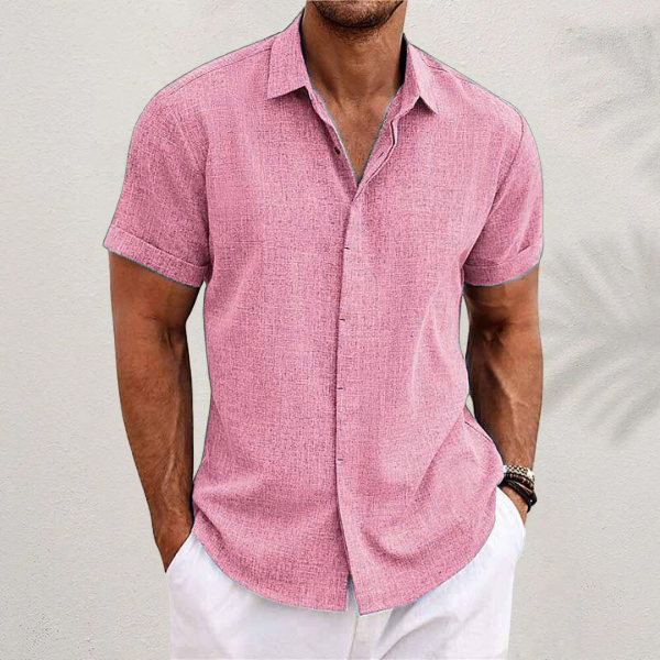 Chemise Celvio | Lin léger, col ouvert pour hommes 7