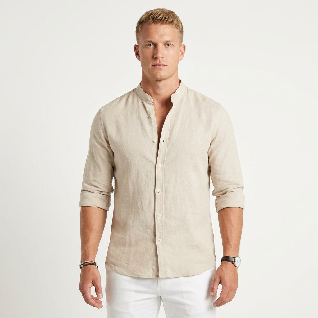 Chemise Celvoir Homme | Lin Léger, Col Classique et Coupe Regular 0