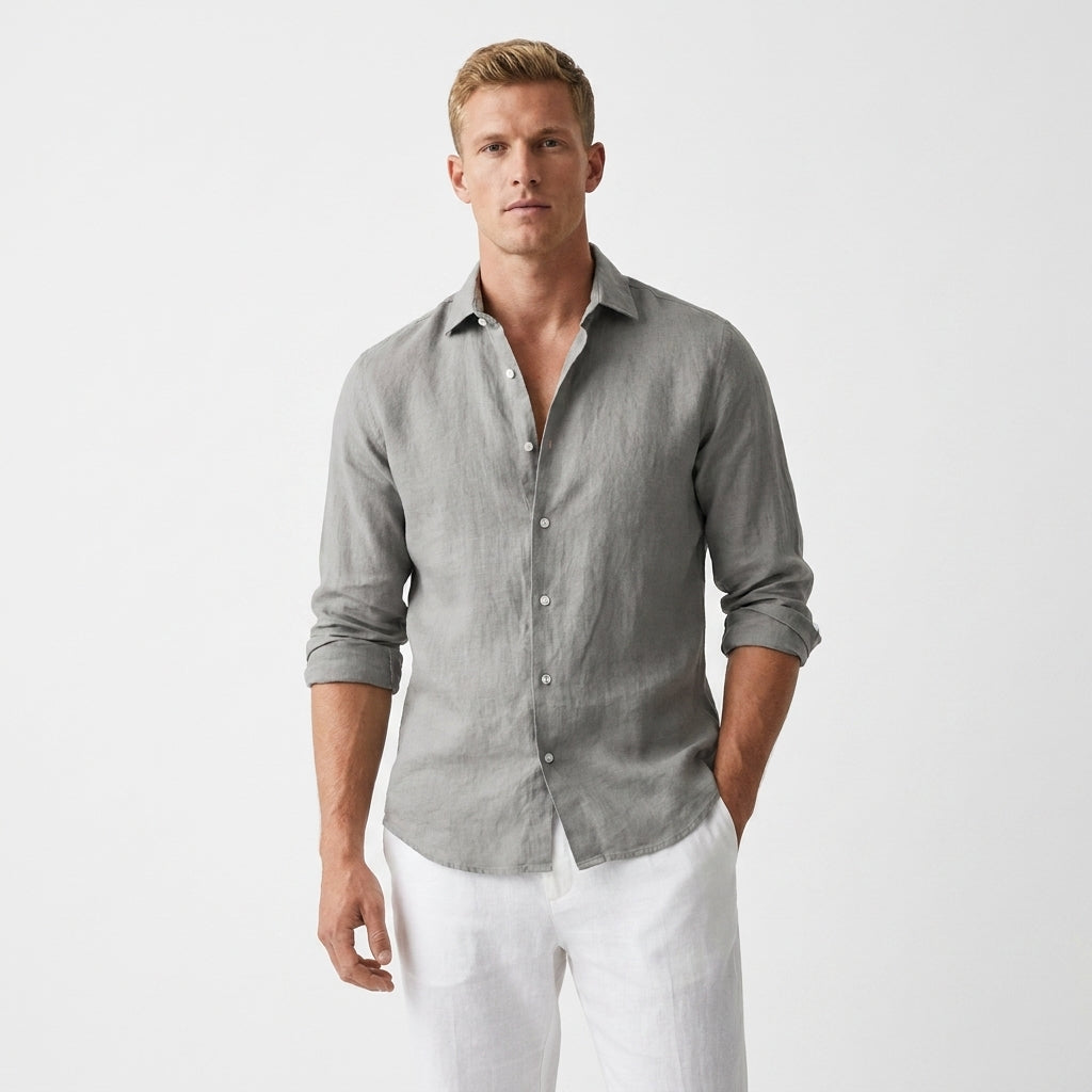 Chemise Celvoir Homme | Lin Léger, Col Classique et Coupe Regular 1