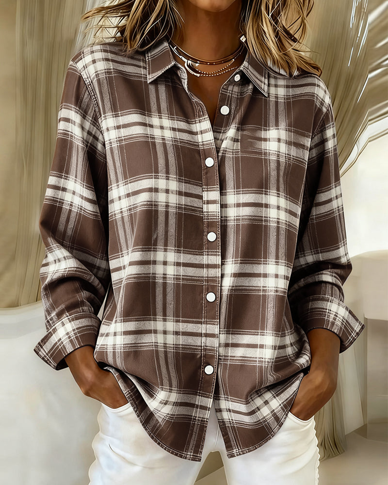 Chemise Clara à Carreaux | Élégante, Confortable en Coton Respirant 1