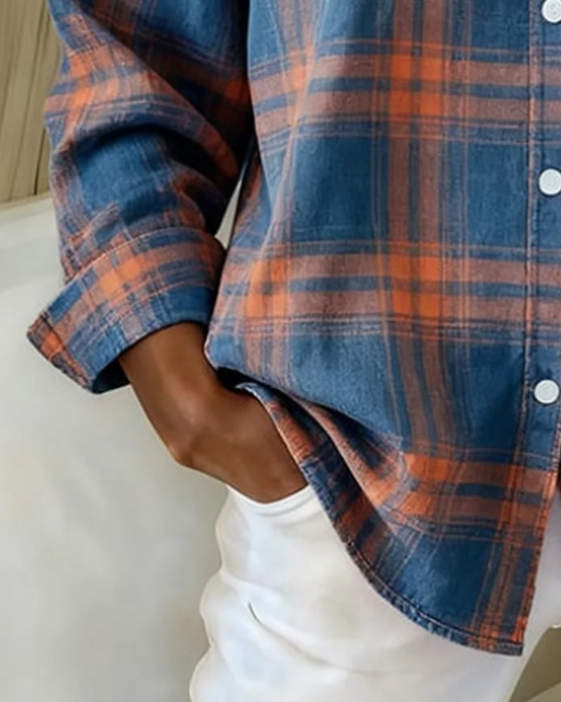 Chemise Clara à Carreaux | Élégante, Confortable en Coton Respirant 3