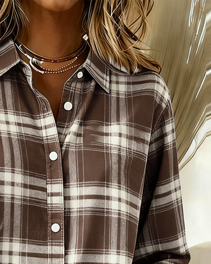 Chemise Clara à Carreaux | Élégante, Confortable en Coton Respirant 5