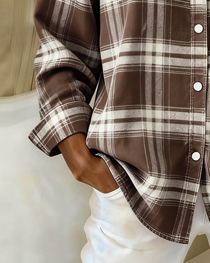 Chemise Clara à Carreaux | Élégante, Confortable en Coton Respirant 6