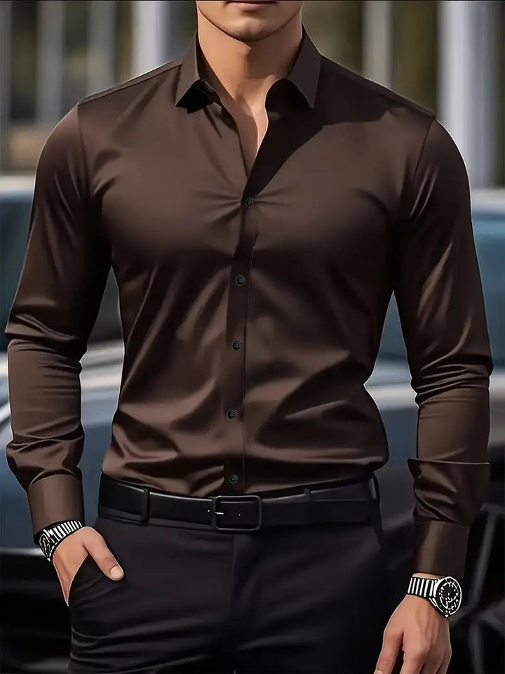 Chemise Homme Celvin | Manches Longues, Tissu Respirant et Coupe Moderne 4