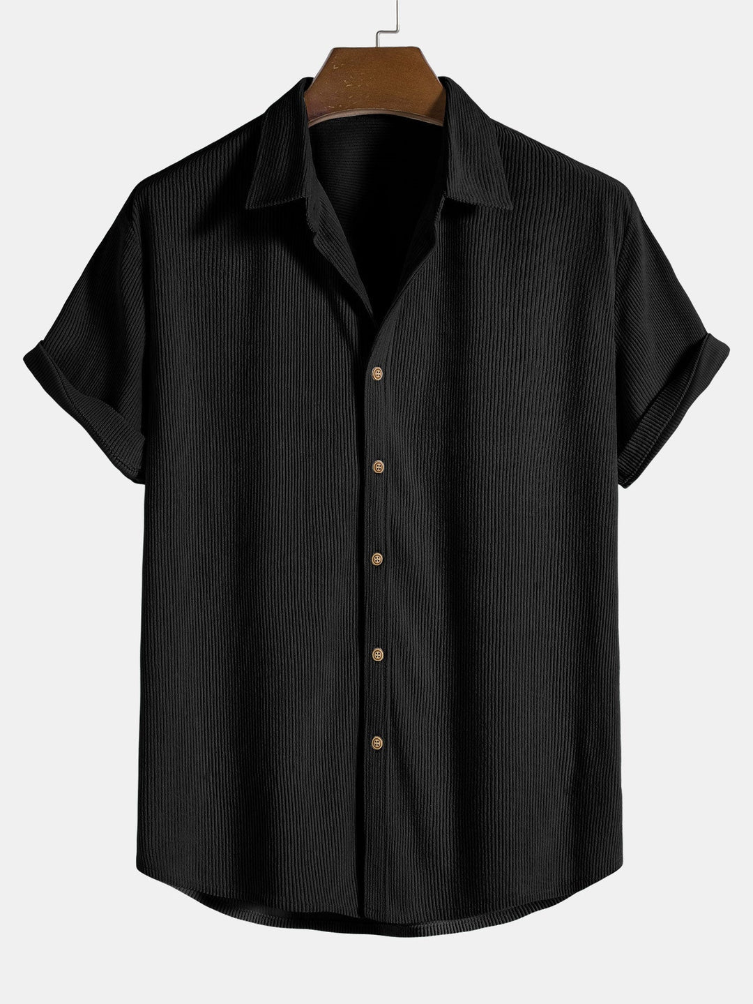Chemise Homme Hugo | Manches Courtes, Col Classique & Texture Verticale 3