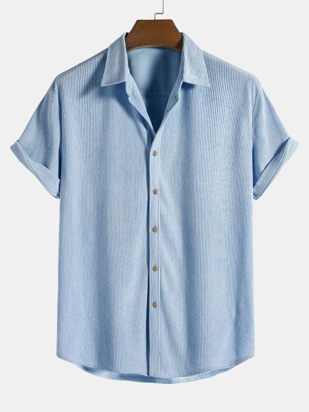 Chemise Homme Hugo | Manches Courtes, Col Classique & Texture Verticale 4