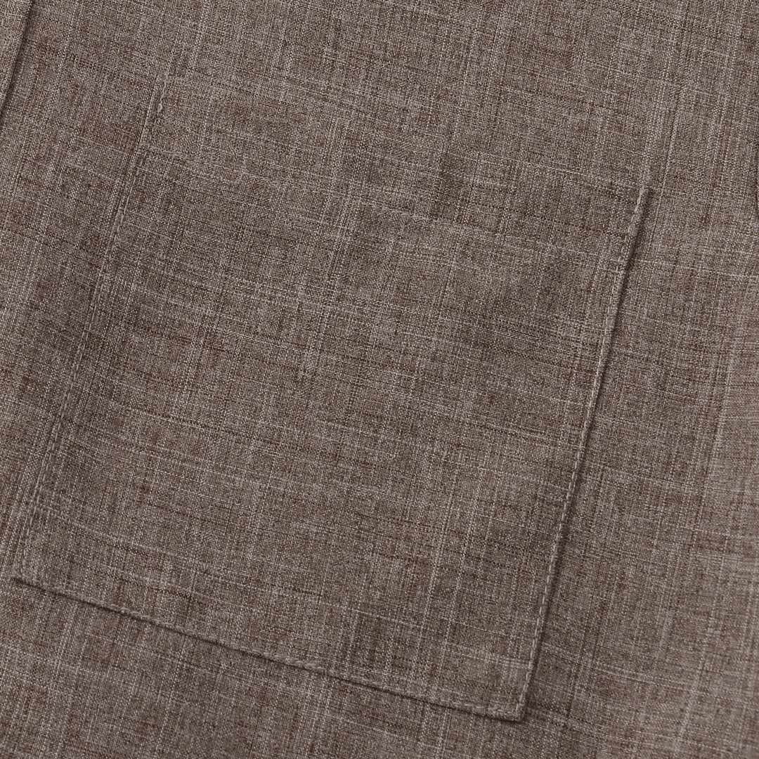 Chemise Homme Hugo | Manches Courtes, Col Mao & Poche Poitrine 8