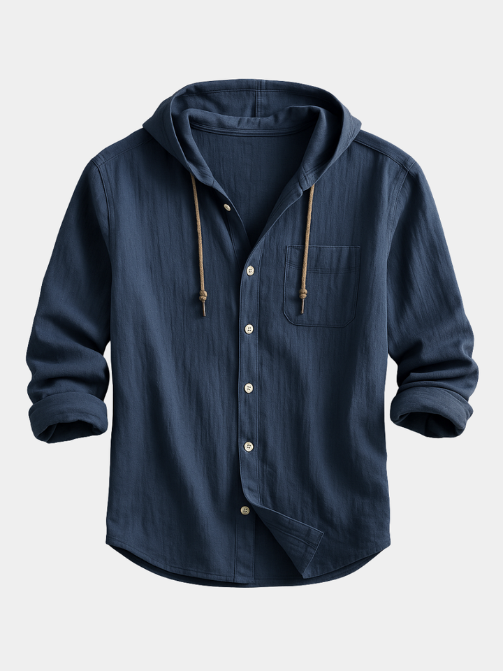 Chemise Homme Laurent Monaco | Luxe avec Capuche en Tissu Premium 1