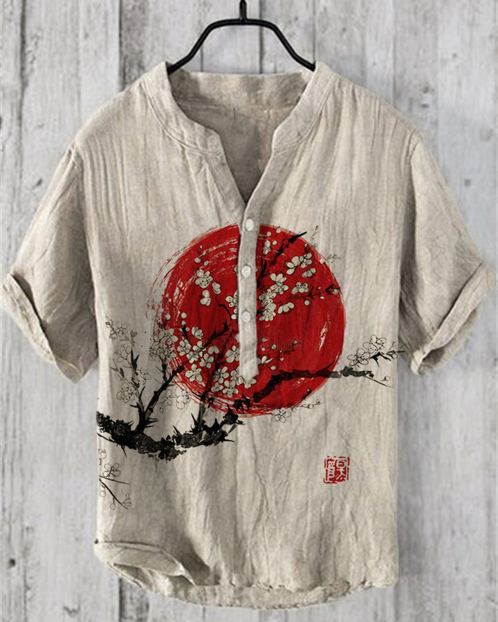 Chemise Léon | Lin mélangé, Style Japonais Contemporain 0