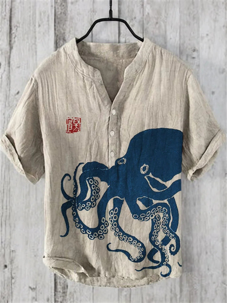 Chemise Léon | Lin mélangé, Style Japonais Contemporain 1
