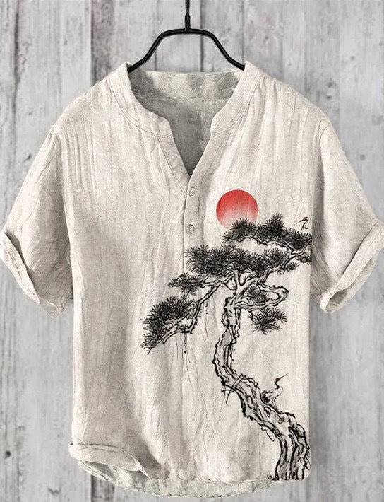 Chemise Léon | Lin mélangé, Style Japonais Contemporain 14