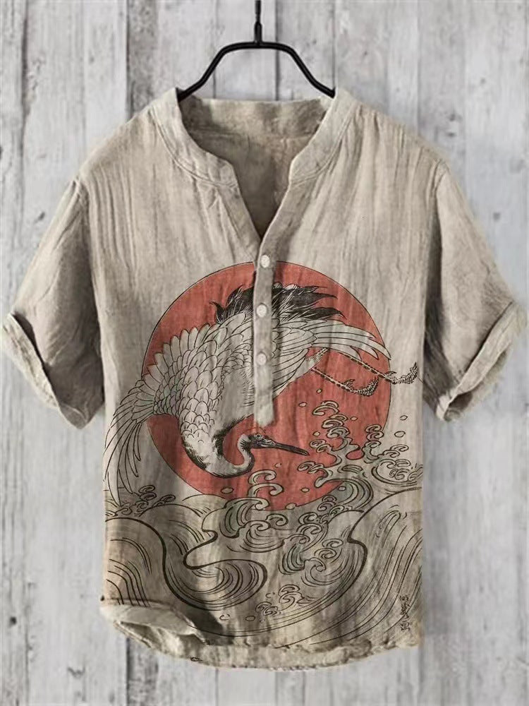 Chemise Léon | Lin mélangé, Style Japonais Contemporain 2