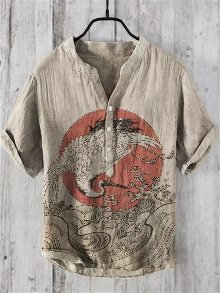 Chemise Léon | Lin mélangé, Style Japonais Contemporain 2