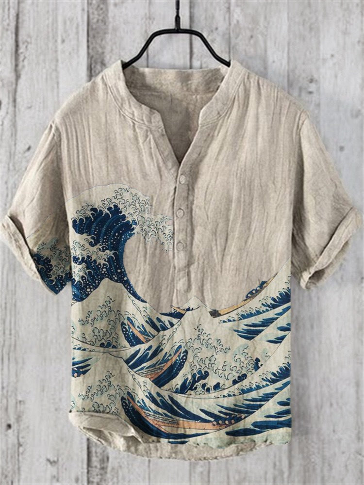 Chemise Léon | Lin mélangé, Style Japonais Contemporain 7