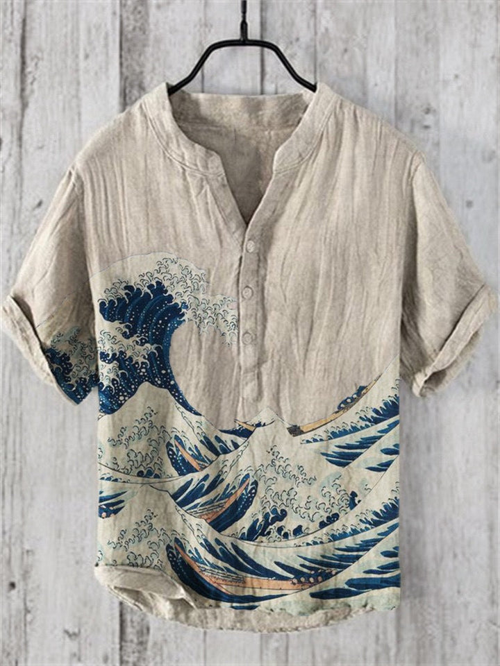 Chemise Léon | Lin mélangé, Style Japonais Contemporain 7