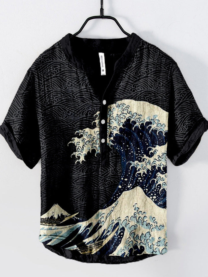 Chemise Léon | Lin mélangé, Style Japonais Contemporain 9
