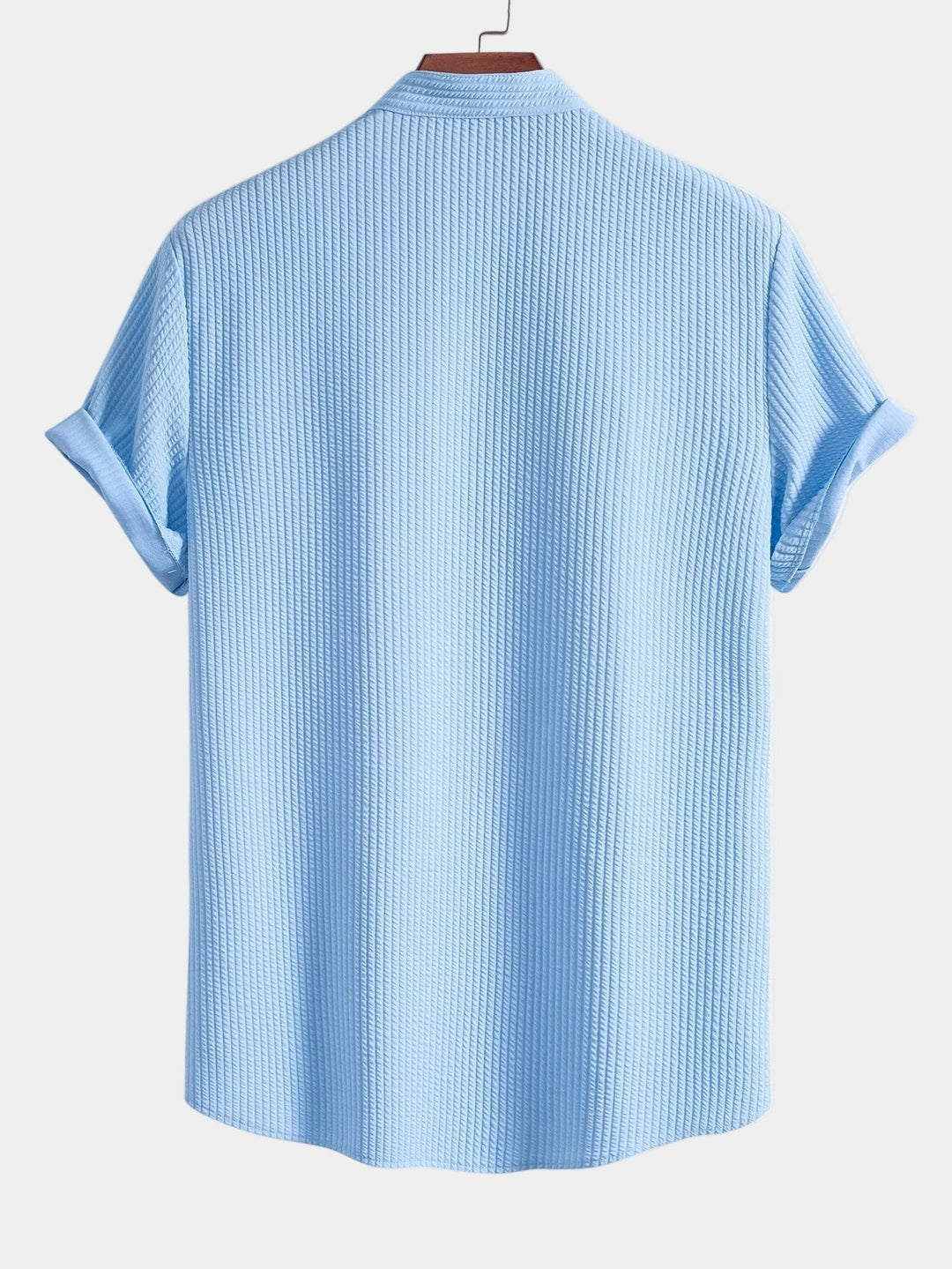 Chemise Mao Hugo | Manches Courtes, Col Boutonné en Coton 7