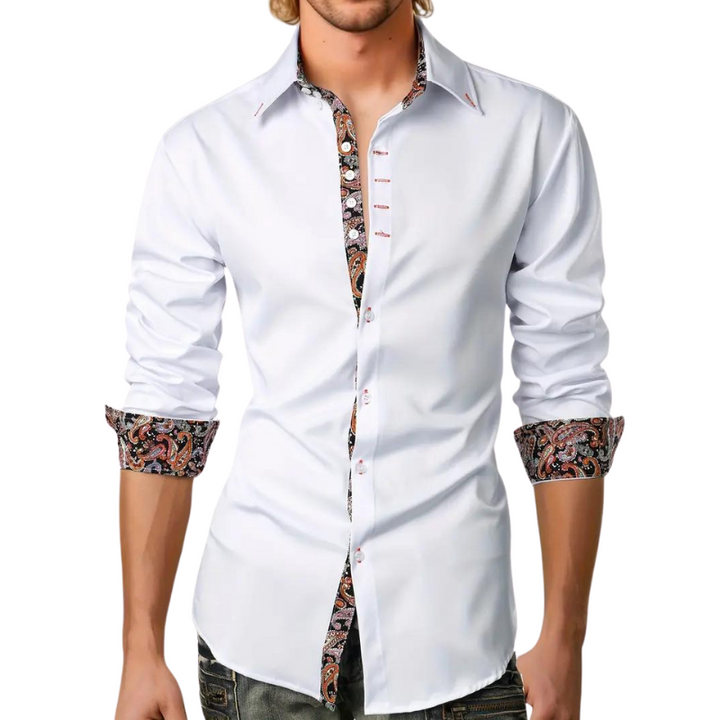 Chemise Niko | Motif Paisley Élégant, Coupe Ajustée en Coton 4