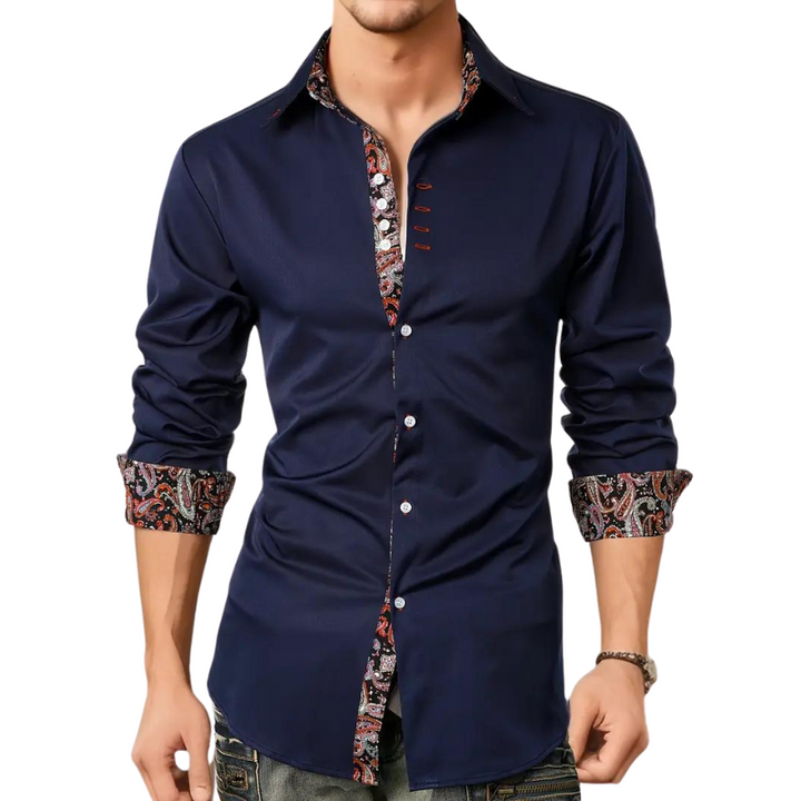 Chemise Niko | Motif Paisley Élégant, Coupe Ajustée en Coton 5