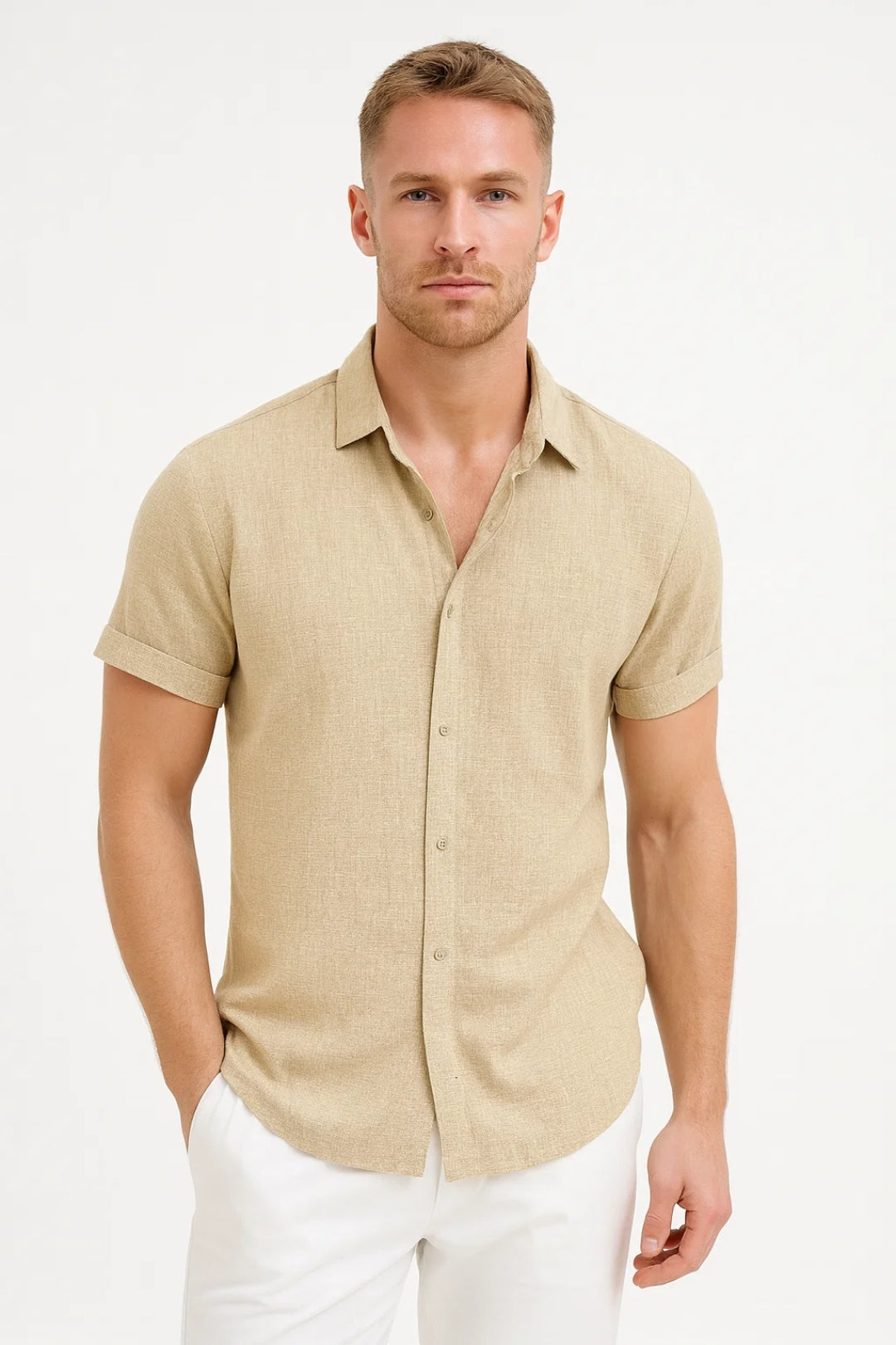 Chemise Théodore | Homme Manche Courte, Coupe Regular, Col Classique 3