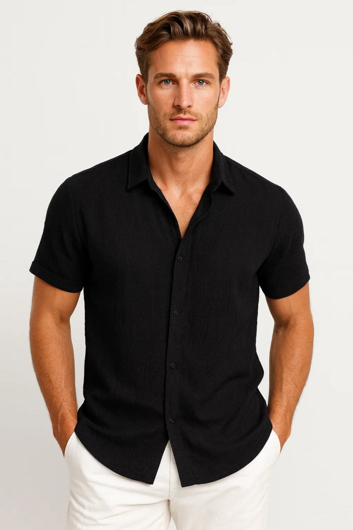 Chemise Théodore | Homme Manche Courte, Coupe Regular, Col Classique 4