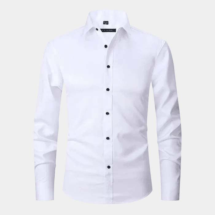 Chemise Unie Hugo | Manches Longues, Col Classique en Coton 1