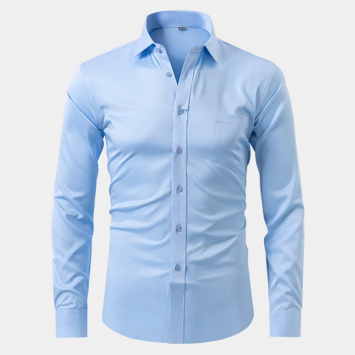 Chemise Unie Hugo | Manches Longues, Col Classique en Coton 2