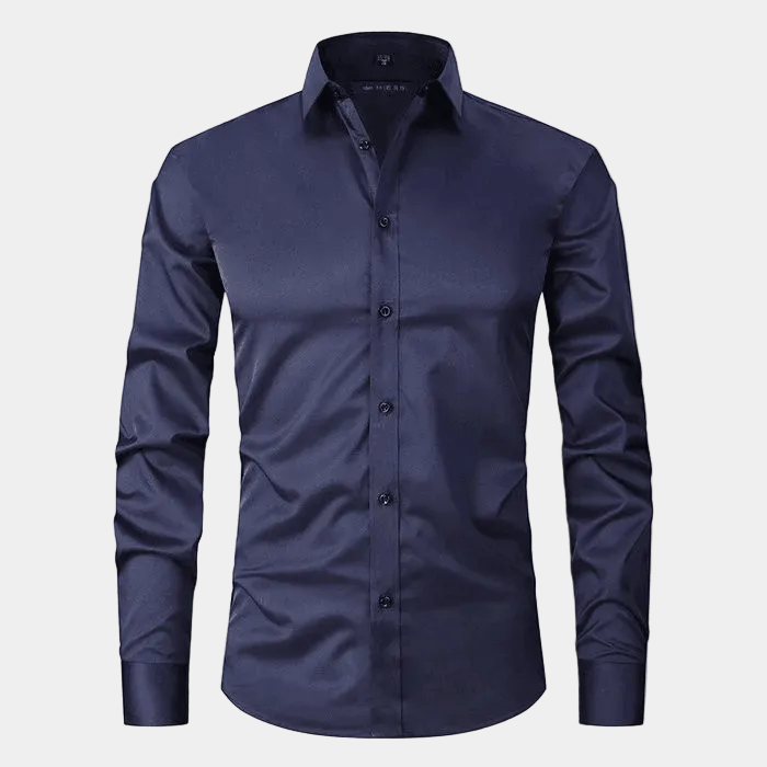 Chemise Unie Hugo | Manches Longues, Col Classique en Coton 3