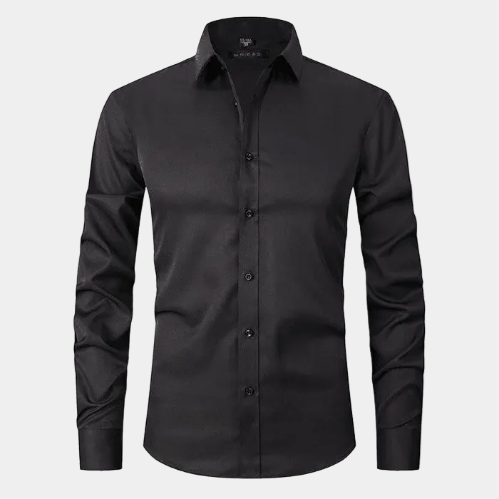 Chemise Unie Hugo | Manches Longues, Col Classique en Coton 4