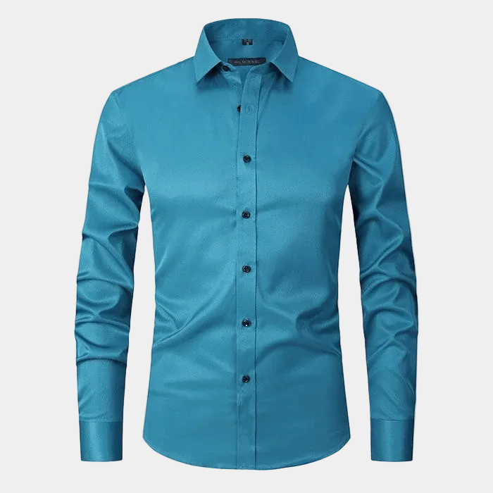 Chemise Unie Hugo | Manches Longues, Col Classique en Coton 5
