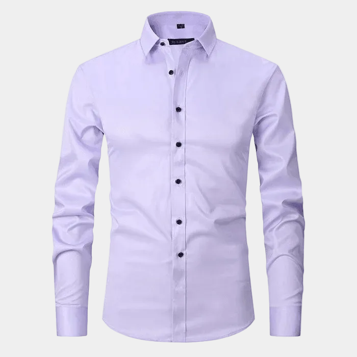 Chemise Unie Hugo | Manches Longues, Col Classique en Coton 6