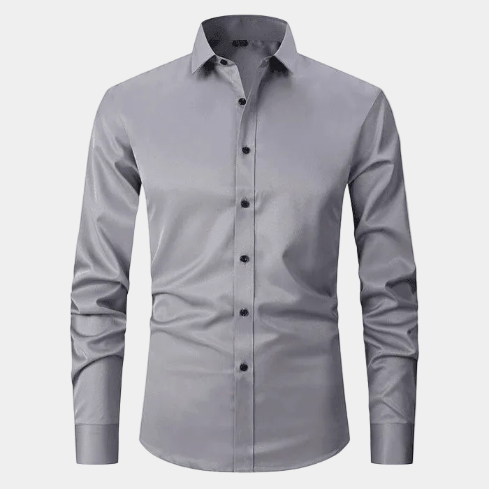 Chemise Unie Hugo | Manches Longues, Col Classique en Coton 8