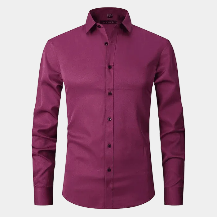Chemise Unie Hugo | Manches Longues, Col Classique en Coton 9