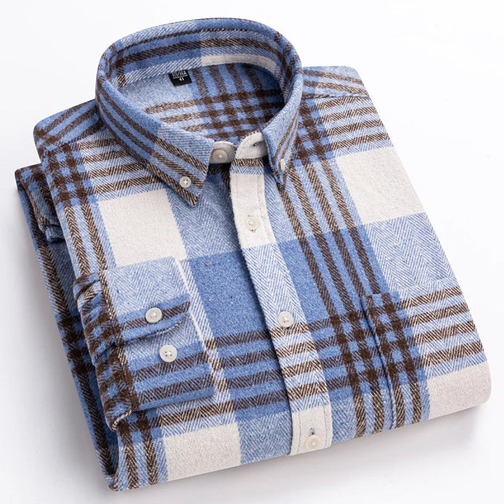 Chemise à Carreaux Laurent | Élégance Moderne en Coton pour Homme 3