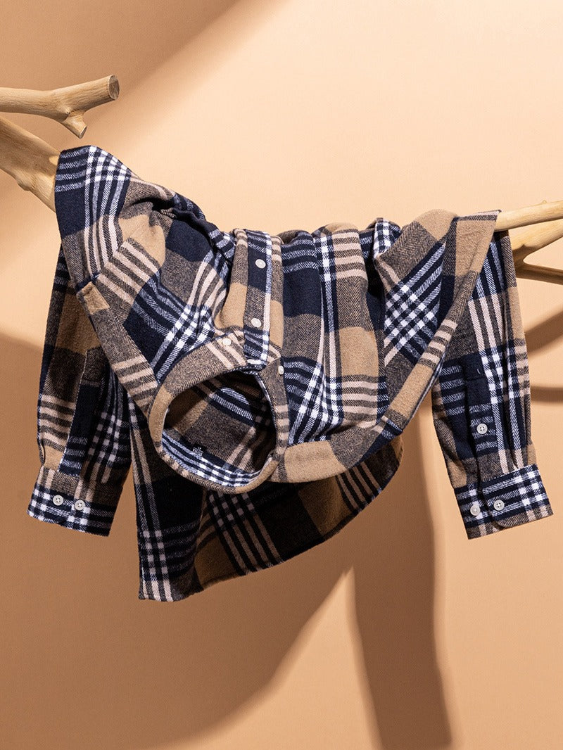 Chemise à Carreaux Laurent | Élégance Moderne en Coton pour Homme 7