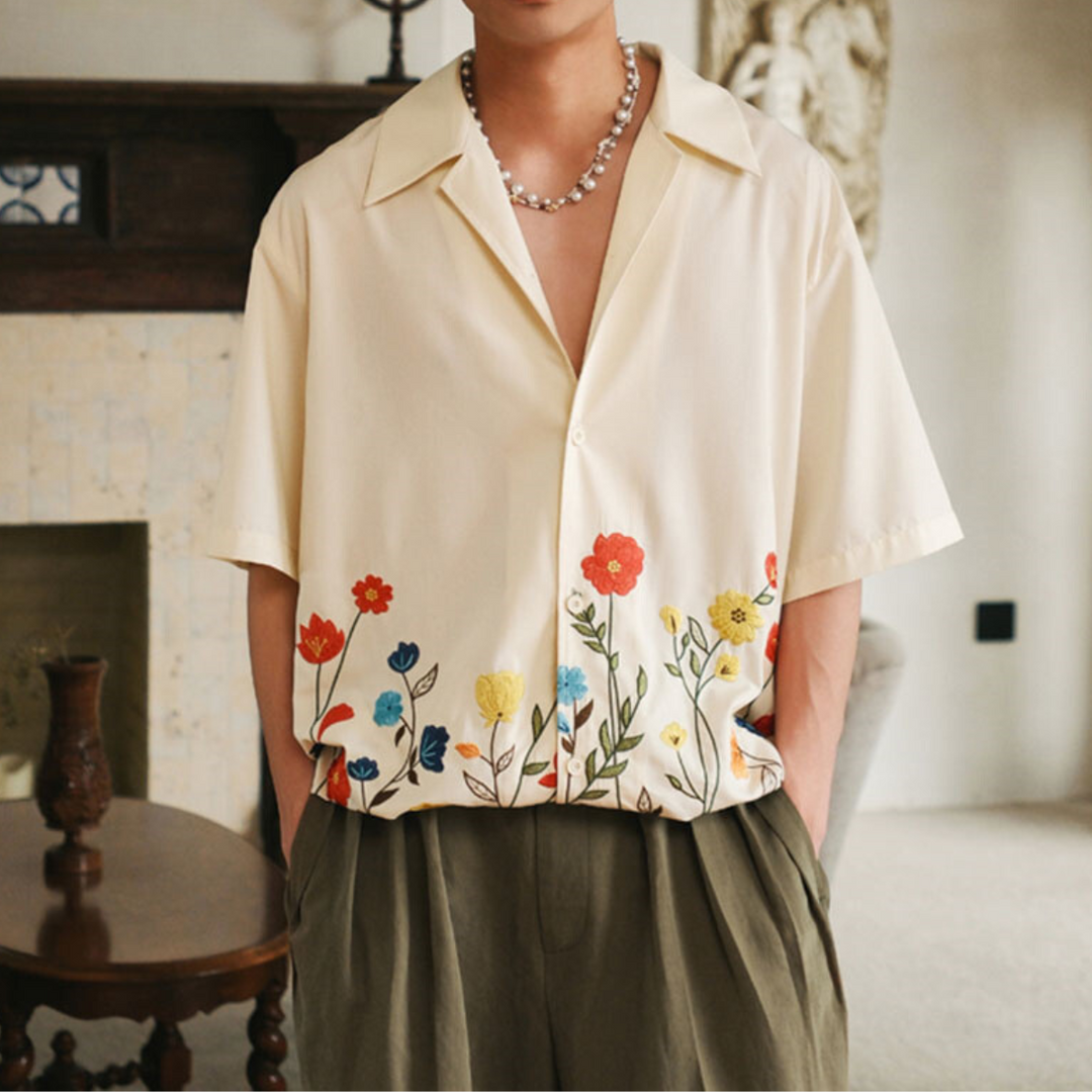 Chemise à fleurs Léon | Tissu doux & coupe ample 4