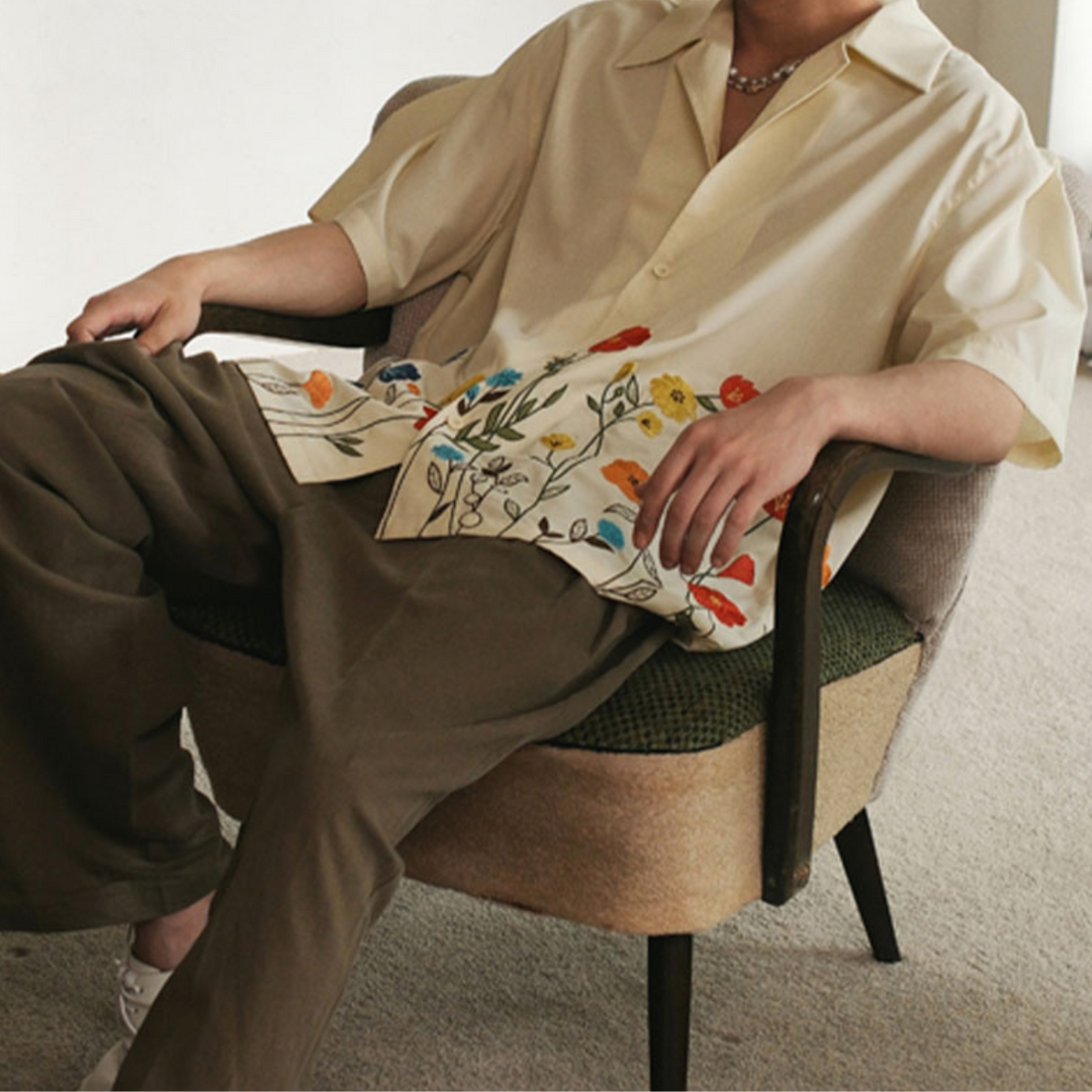 Chemise à fleurs Léon | Tissu doux & coupe ample 5