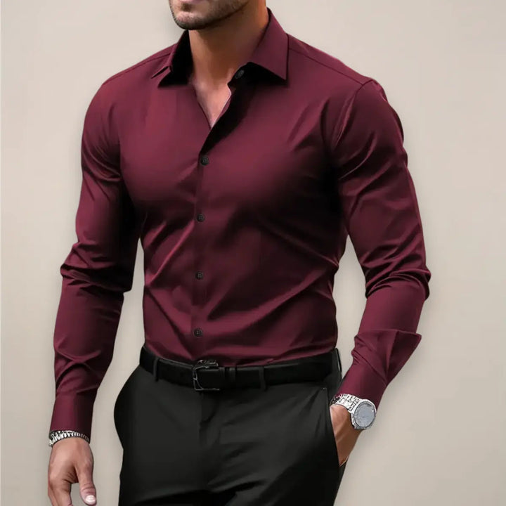 Chemise classique Celvoir | Col structuré, coupe régulière homme 1