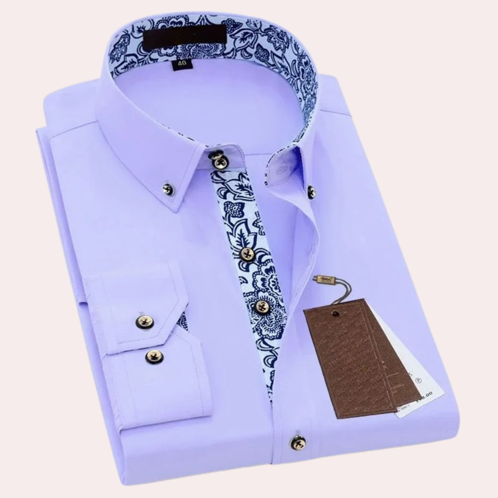 Chemise classique Léon | Manches longues en coton, élégance intemporelle 3