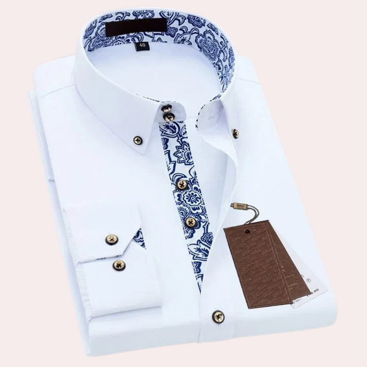 Chemise classique Léon | Manches longues en coton, élégance intemporelle 4