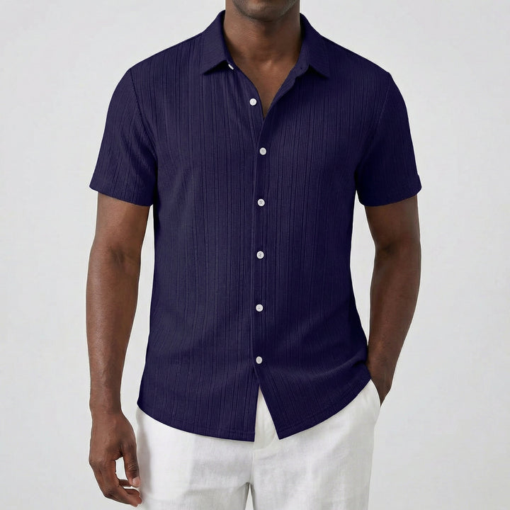 Chemise courte Jovan | Manches courtes, col classique, tissu léger estival 0