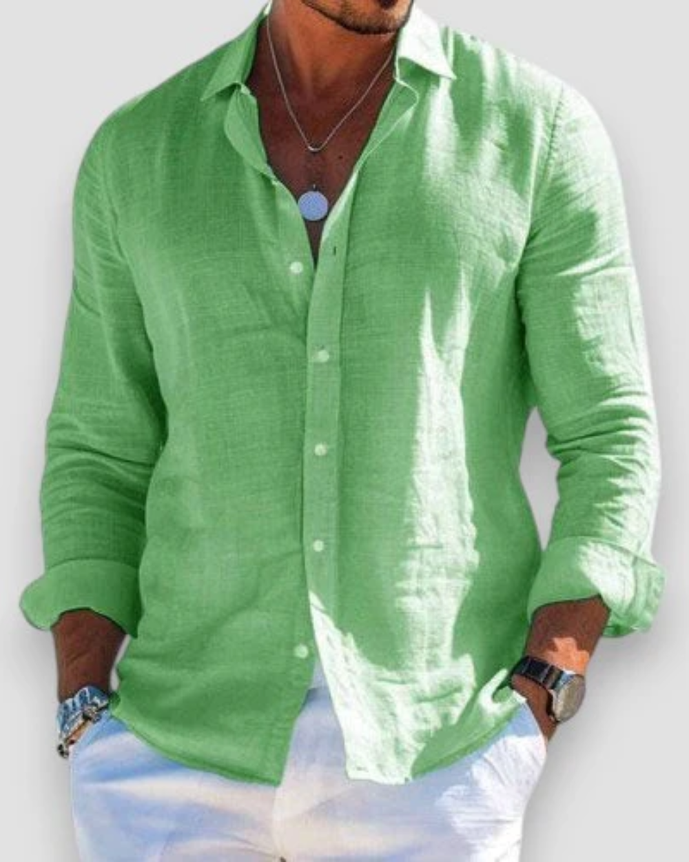 Chemise d'été Eliott | Lin fluide & coupe élégante 8