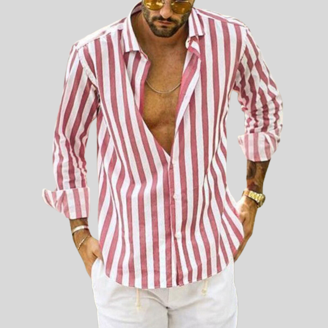 Chemise décontractée Lucas | Manches longues en coton, design classique 0