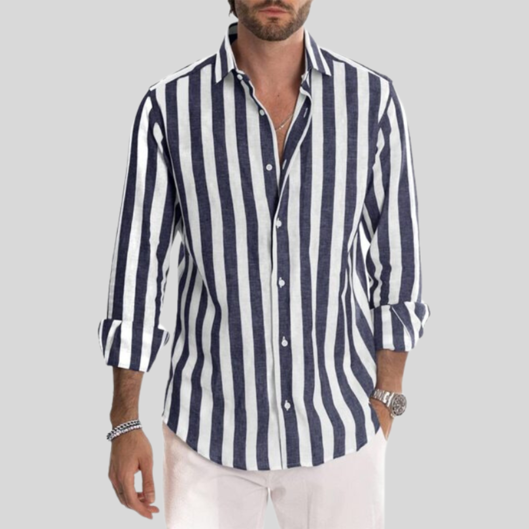 Chemise décontractée Lucas | Manches longues en coton, design classique 1