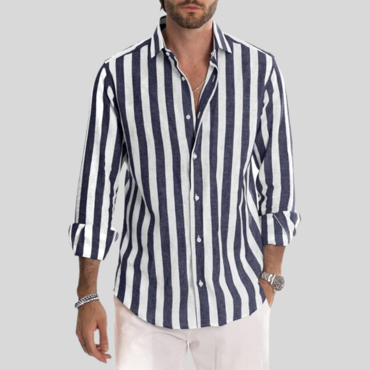 Chemise décontractée Lucas | Manches longues en coton, design classique 1