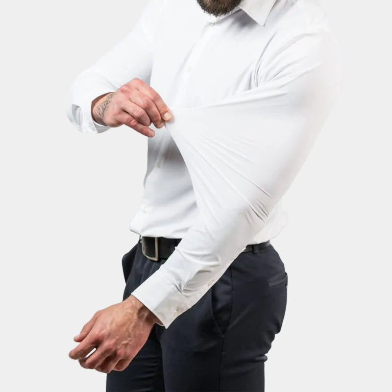 Chemise droite Hugo | Col classique, manches longues en 100% coton 2