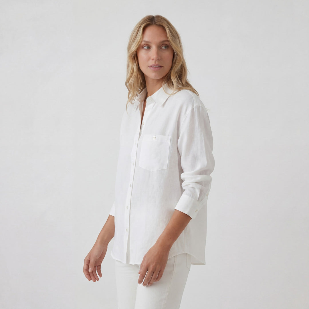 Chemise en Lin Femme Riche Cote | Légère, Décontractée, Respirante 2