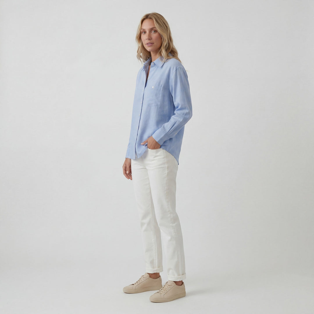 Chemise en Lin Femme Riche Cote | Légère, Décontractée, Respirante 4