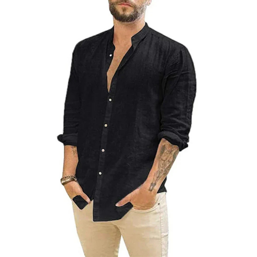 Chemise en lin Léo | Lin léger, coupe ample pour journées chaudes 1